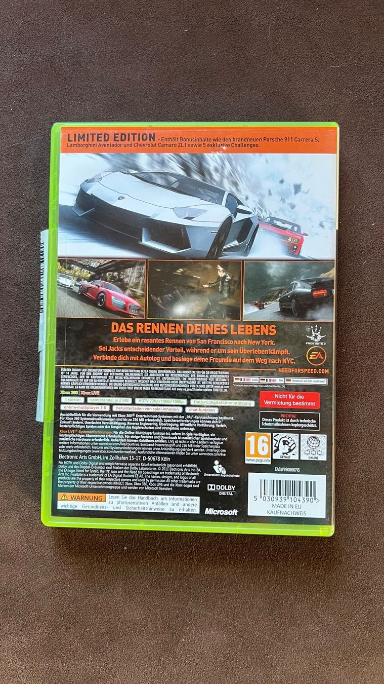 Microsoft Giochi: Need for Speed: The Run - Xbox 360 (2) – Usato da Schübelbach venduto da Dolly990_2 1