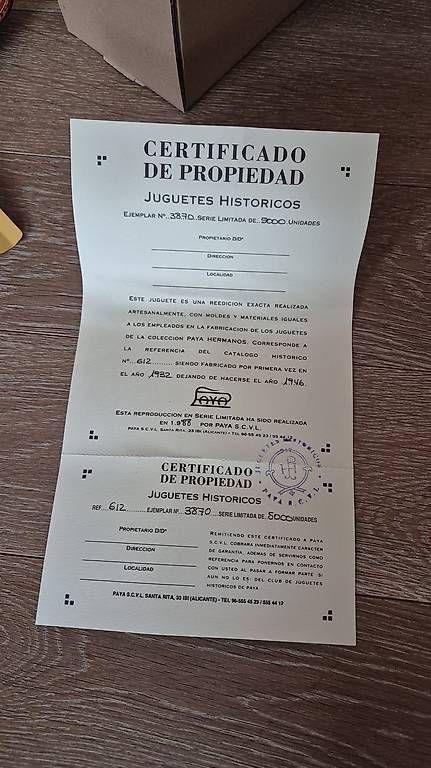 Giocattoli: Paya Replica Ruderer aus Blech  – Usato da Buchs AG venduto da fisch_63 2