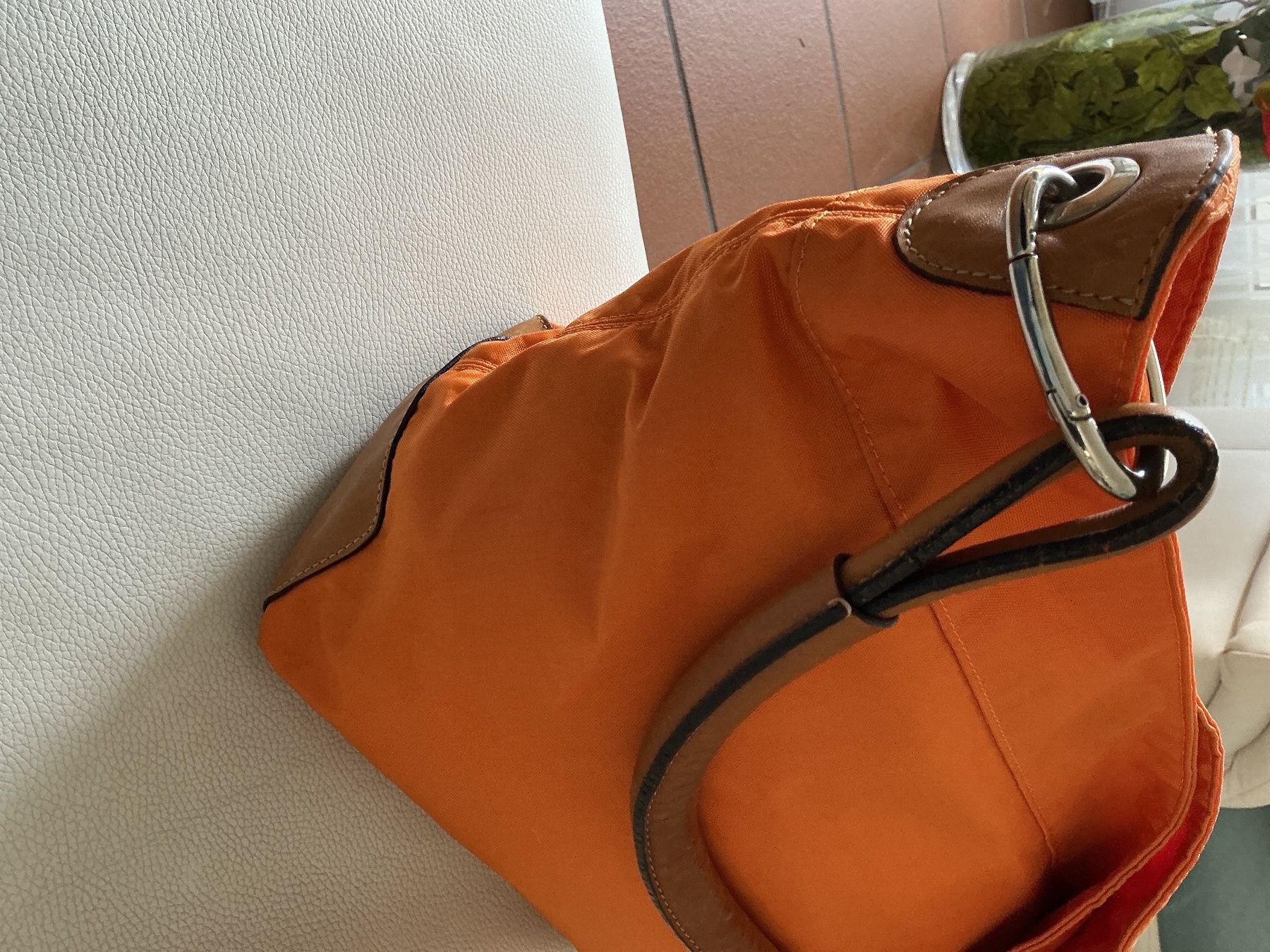 Bogner Sacs femmes: Bogner Tasche orange mit Leder – D'occasion à Wettingen par Andres54 4