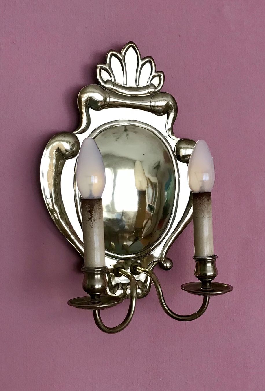 Lampes: Wandlampe Messingschild Vintage – D'occasion à Basel par nostanz 7