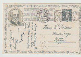 Alle Briefmarken: Bundesfeierkarte gest, 1.8. 1919 – Gebraucht aus Lausanne von Whorvath