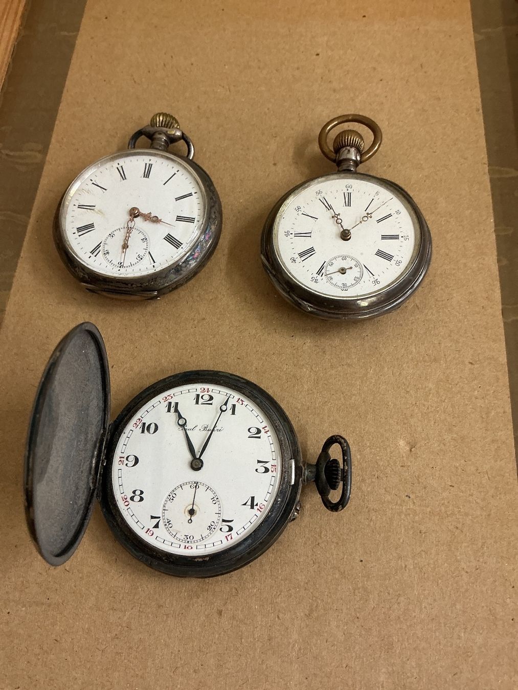 Orologi: 3 Silber Taschenuhren – Usato da Bern venduto da vielerart