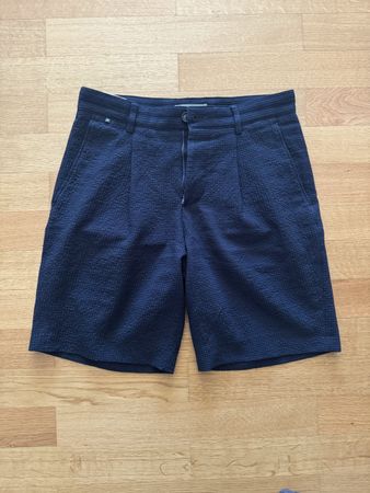 Herren Shorts Boss dunkelblau Struktur Stoff Grösse 44