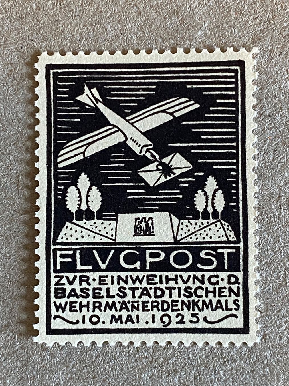 Tutti i francobolli: Vignette 12, Wehrmännerdenkmal, postfrisch – Usato da Aarau venduto da hilde47
