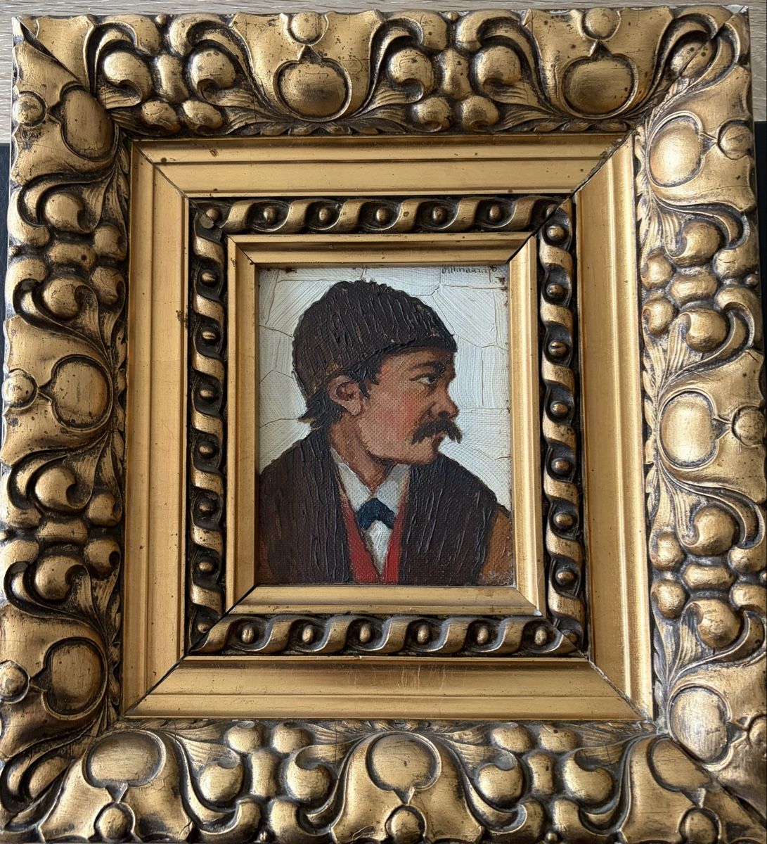 Dipinti: 19. Jh. Deutsche Schule. Portrait eines Mannes, Dillmann – Usato da Binningen venduto da Cchatz