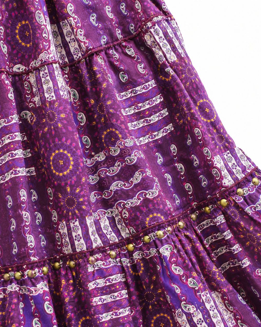 Kleider: Maxikleid Boho Lila Gr. 34 Baumwolle – Neu (gemäss Beschreibung) aus Fully von VaneaSelection 9