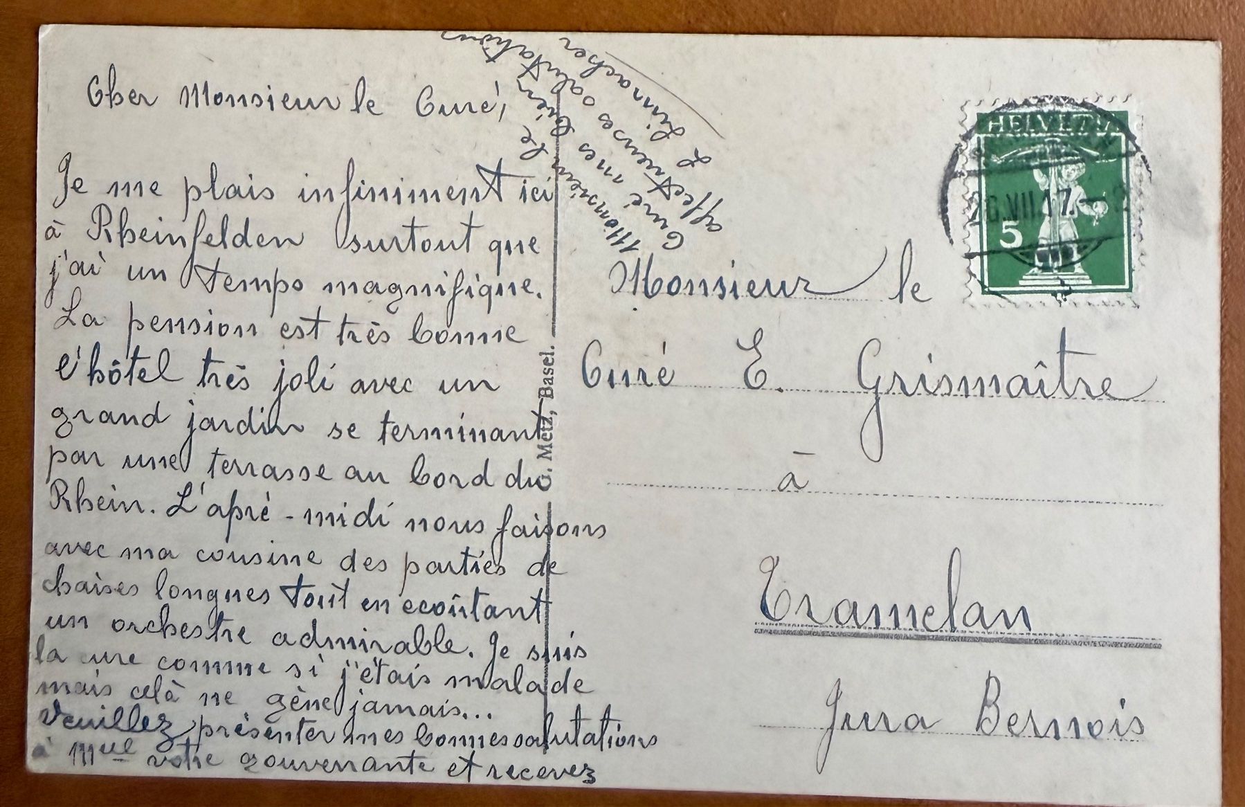 Cartoline postali: Rheinfelden - Panorama 1917 – Usato da Lutry venduto da Ediego 1