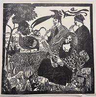 Jürg Lerch 1969 Holzschnitt