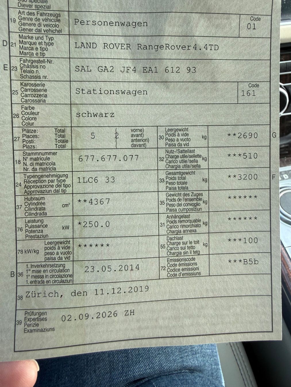 Land Rover Autos: Range Rover, 4.4TD ab MFK – D'occasion à Dürnten par alindi68 9