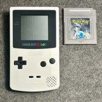 Gameboy Color Weiss + Pokemon silber auf Deutsch / 2#