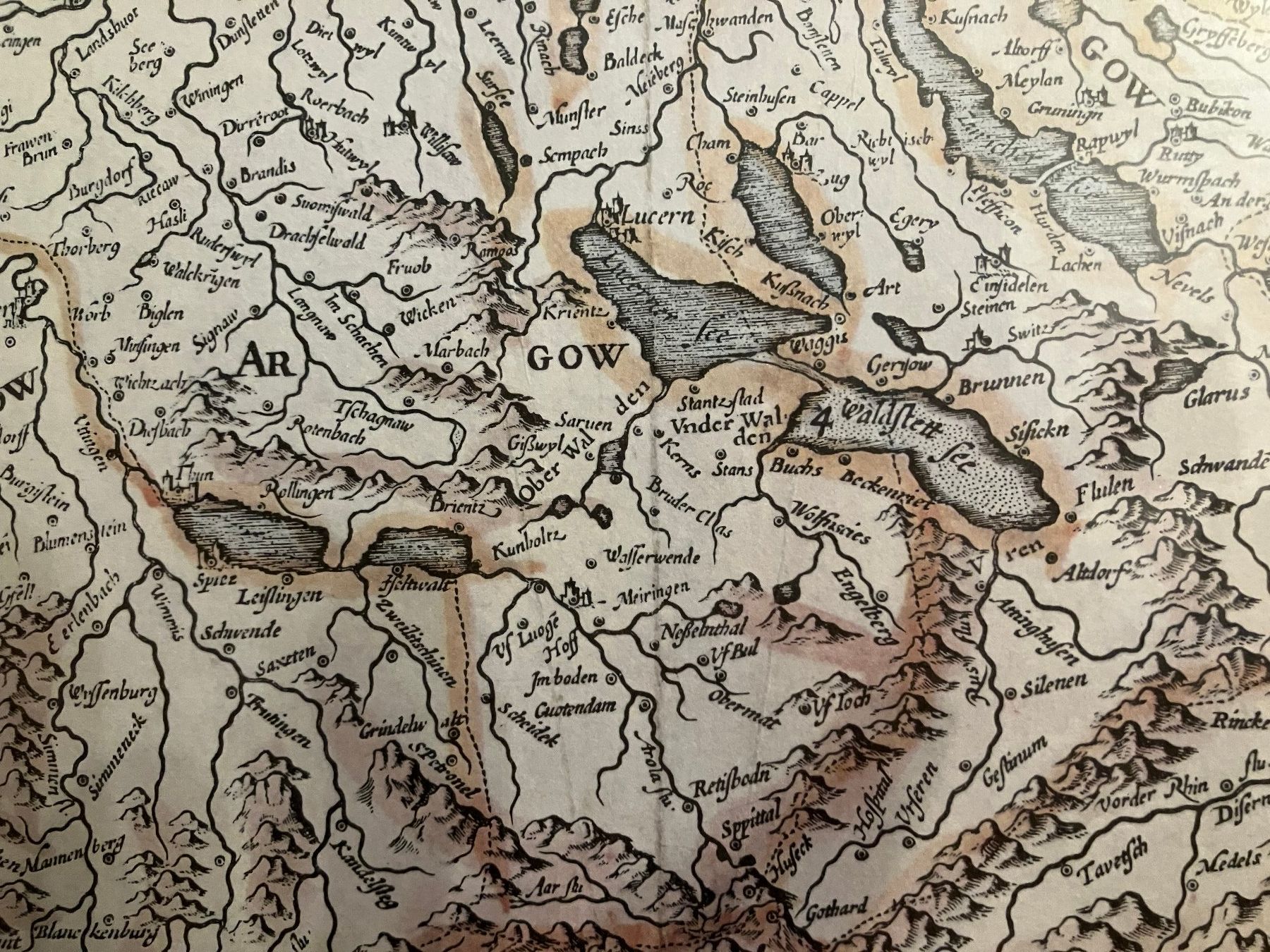 Foto & Immagini: Hondius, Jodocus, "Nova Helvetiae tabula" – Usato da Wolfwil venduto da Verbenia 6
