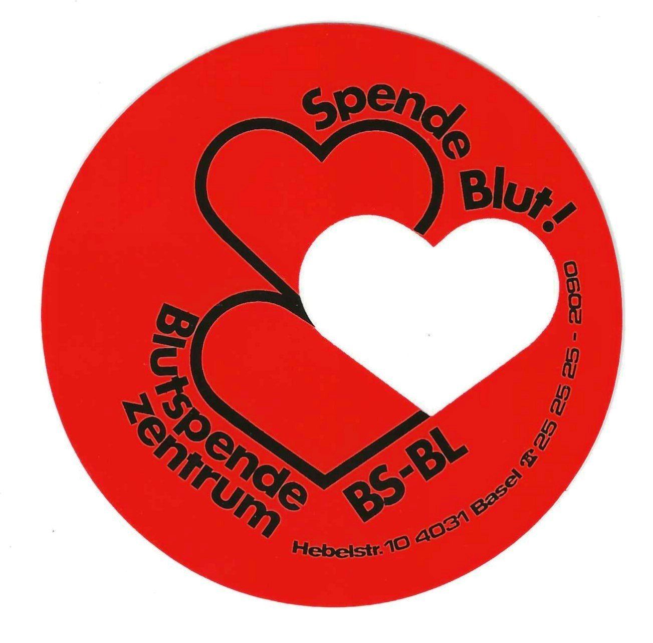 Sammelbilder & Trading cards: Klebbild Spende Blut Blutspendezentrum BS-BL – Neu (gemäss Beschreibung) aus Lenk im Simmental von Ruedauph