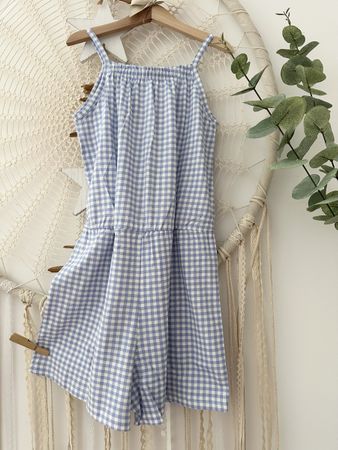 Sommerlicher Mädchenjumpsuit, Gr. 140 *NEU
