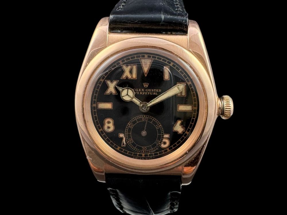 Rolex Bubble Back Vintage um 1944 14k RG Chronometer *U1160 1