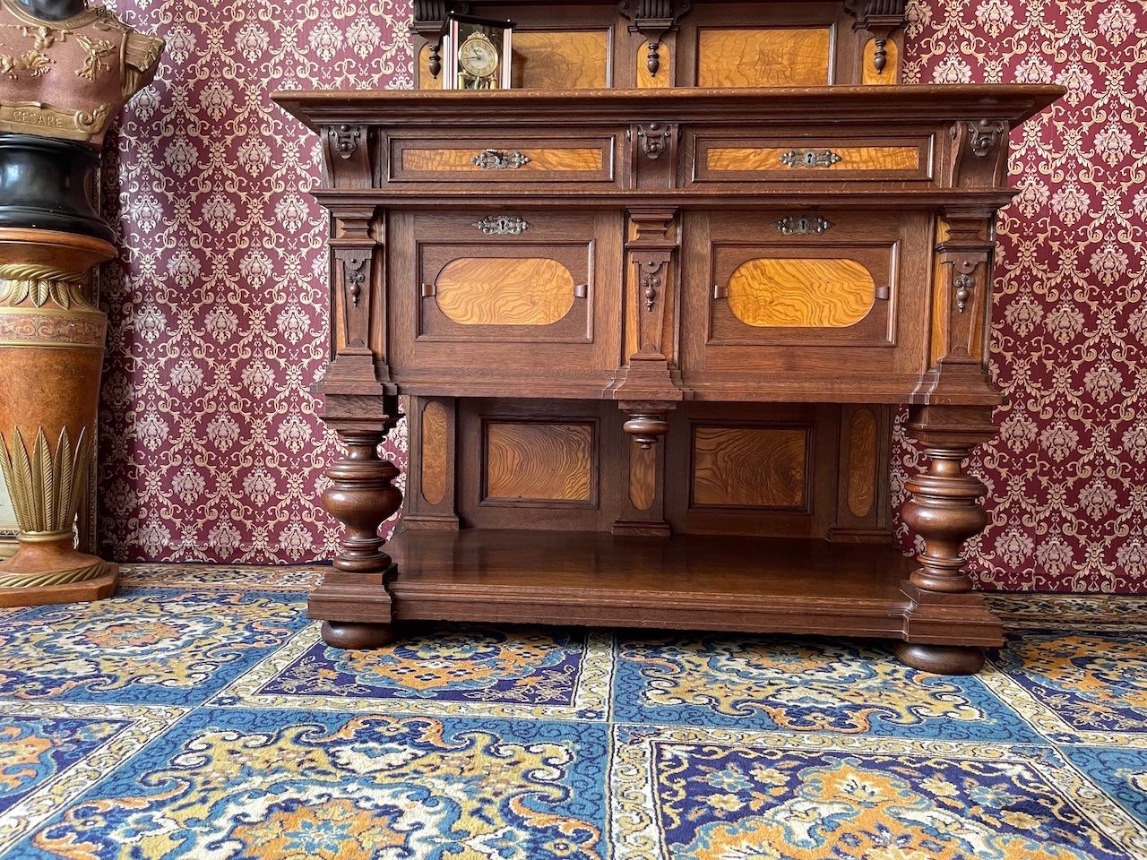 Cassettiere: Gründerzeit Kommode Anrichte Schrank Nussbaum – Usato da Gemünden venduto da GEUENWALD 5