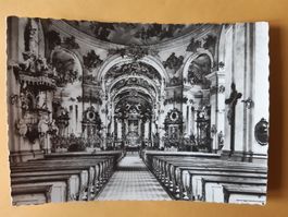 Alte Ansichtskarte Klosterkirche St. Gallen Innenansicht 195