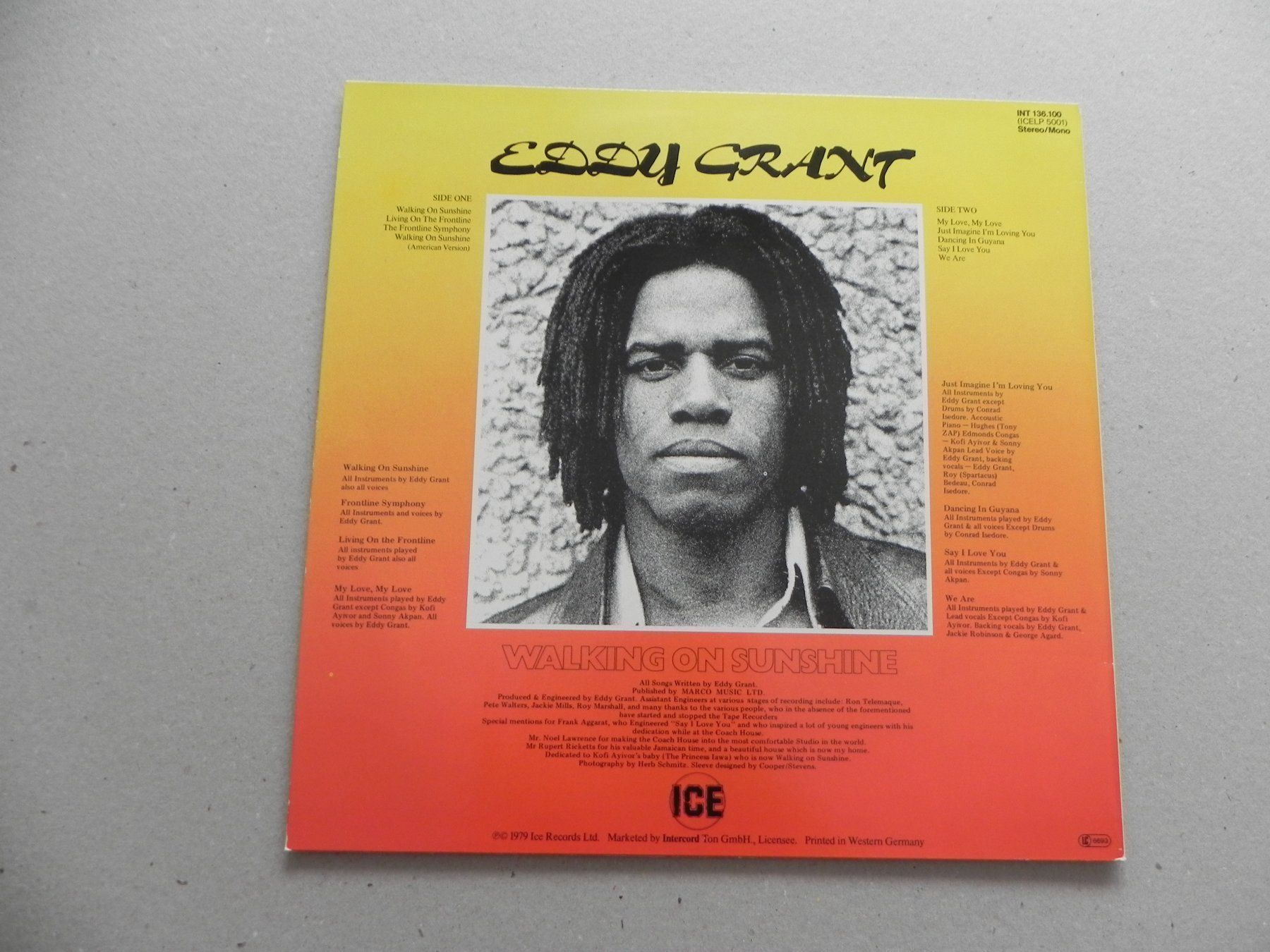 Dischi in vinile: Lp Pop Eddy Grant 1979 Walking Sunshine – Usato da Siebnen venduto da krimsie 1
