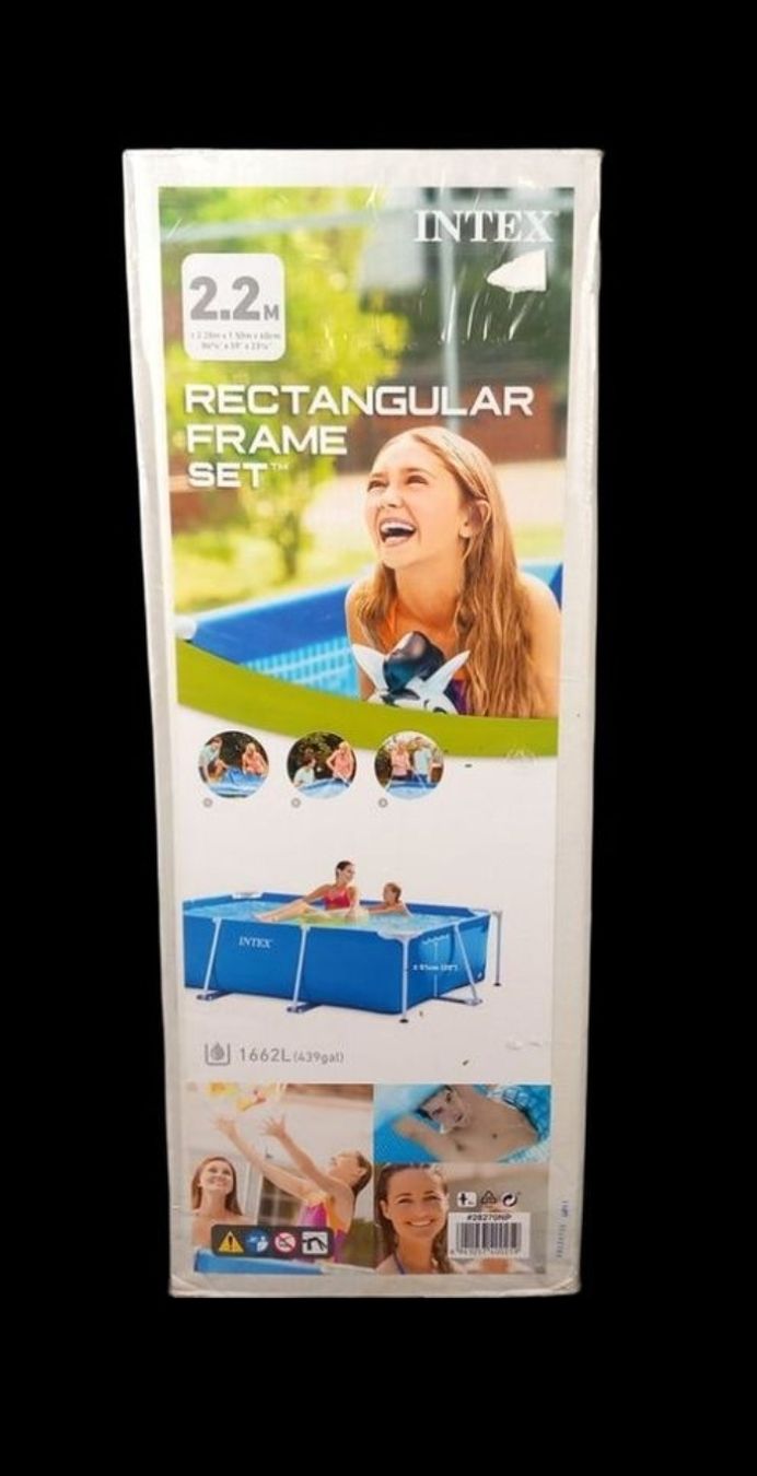 Intex Piscines: INTEX Rectangular Frame Set 2.2m new Swimming Pool  – Neuf avec emballage d'origine à Malters par Kam_w7ny