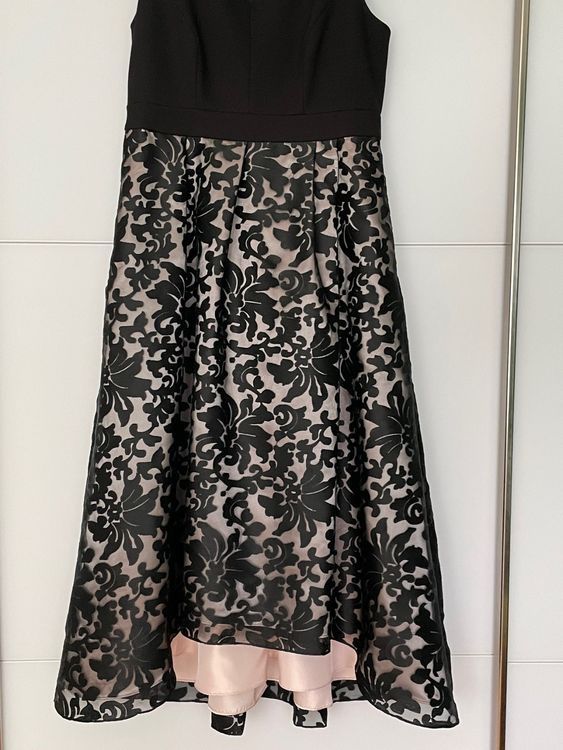 Kleider: Elegantes Abendkleid, Schwarz/Rose, Grösse 42, – Gebraucht aus Horn von Resvi
