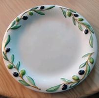 4 handgefertigte Designer Porzellan Teller (Pizza, Pasta)