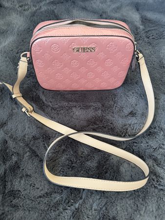 Tasche GUESS pink mit Muster neuwertig