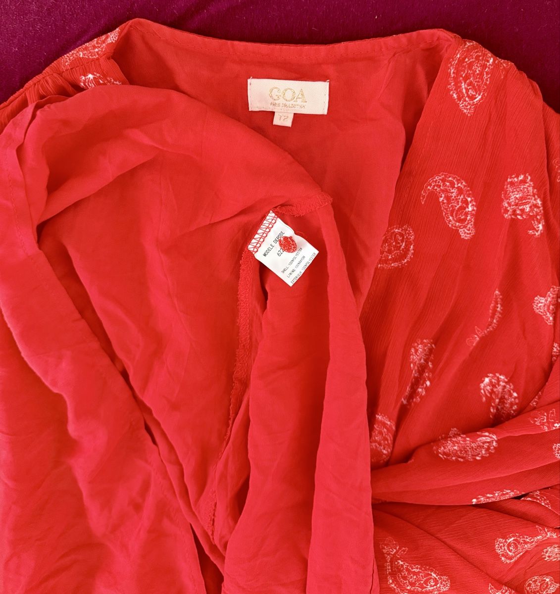 Goa Vestiti: Robe fluide rouge – Nuovo (secondo la descrizione) da Le Locle venduto da tchanatakoua 9