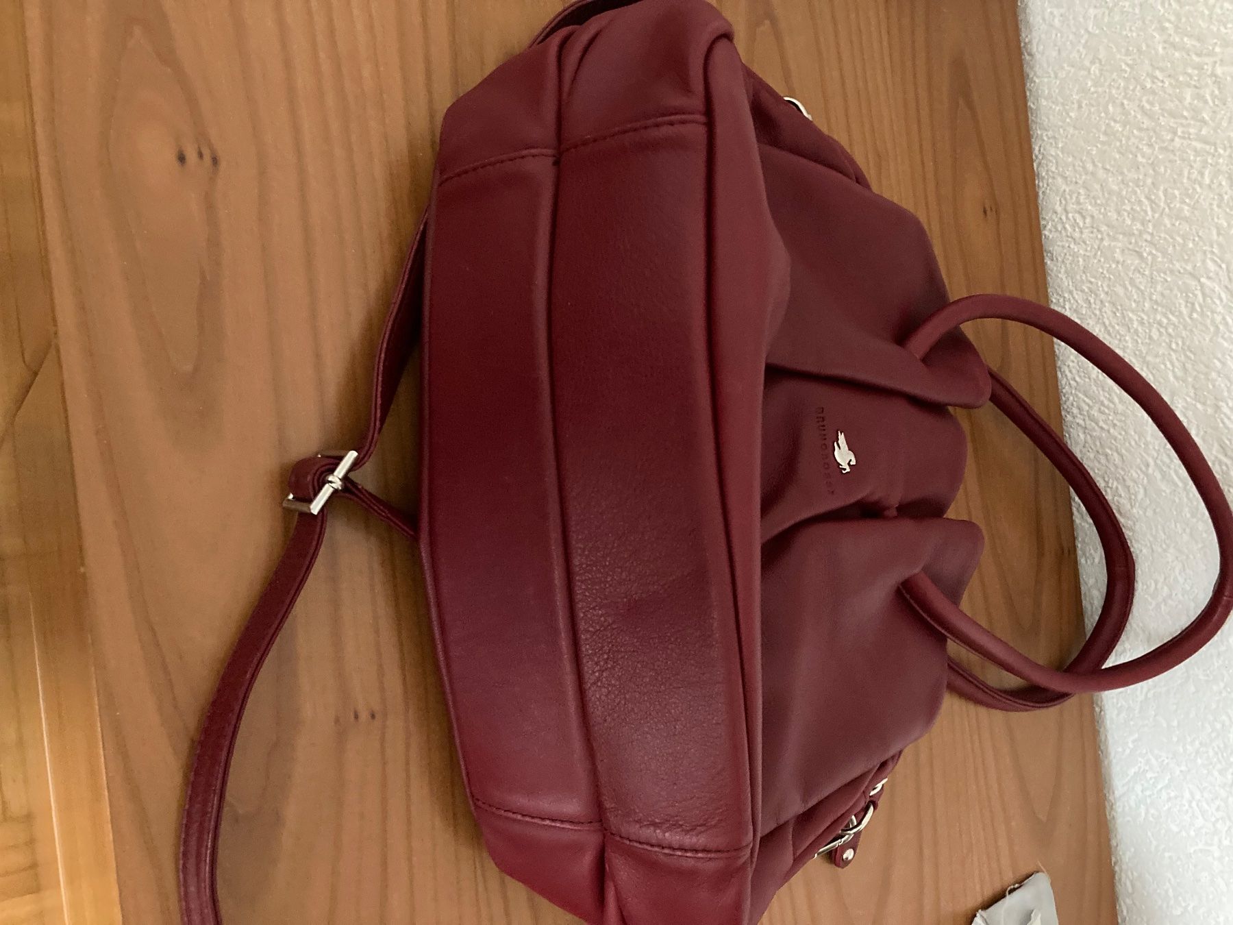 Bruno Rossi Borse da donna: Bruno Rossi Leder Handtasche, Weinrot – Usato da Geroldswil venduto da schaelli-1 1