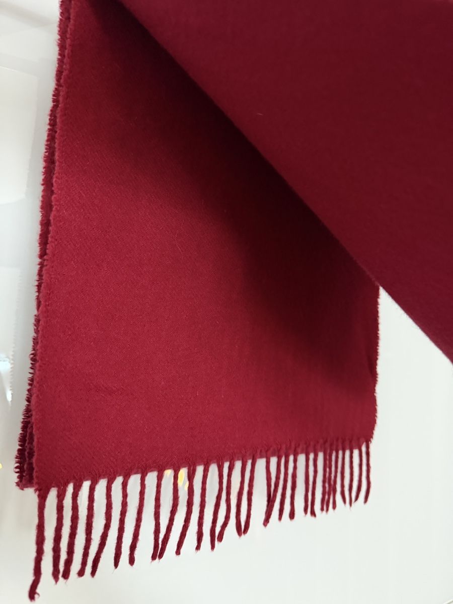 Foulard & Sciarpe: 100% Kaschmirschal in bordeauxrot – Usato da Grenchen venduto da servet.t 2