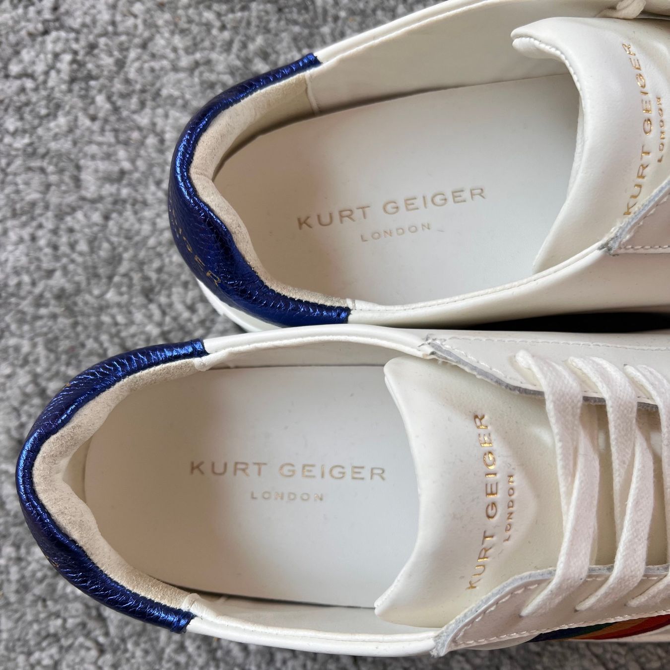 Kurt Geiger Scarpe da uomo: Baskets Kurt Geiger à rayures multicolores - Taille 43 – Nuovo e nell'imballaggio originale da Préverenges venduto da DB1028 4