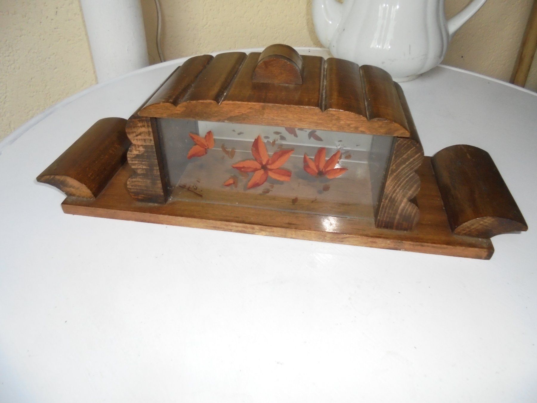 Dosen: Antike, grosse Art-Deco Biscuitdose ca 1940-50 – Gebraucht aus Camorino von Hunpete
