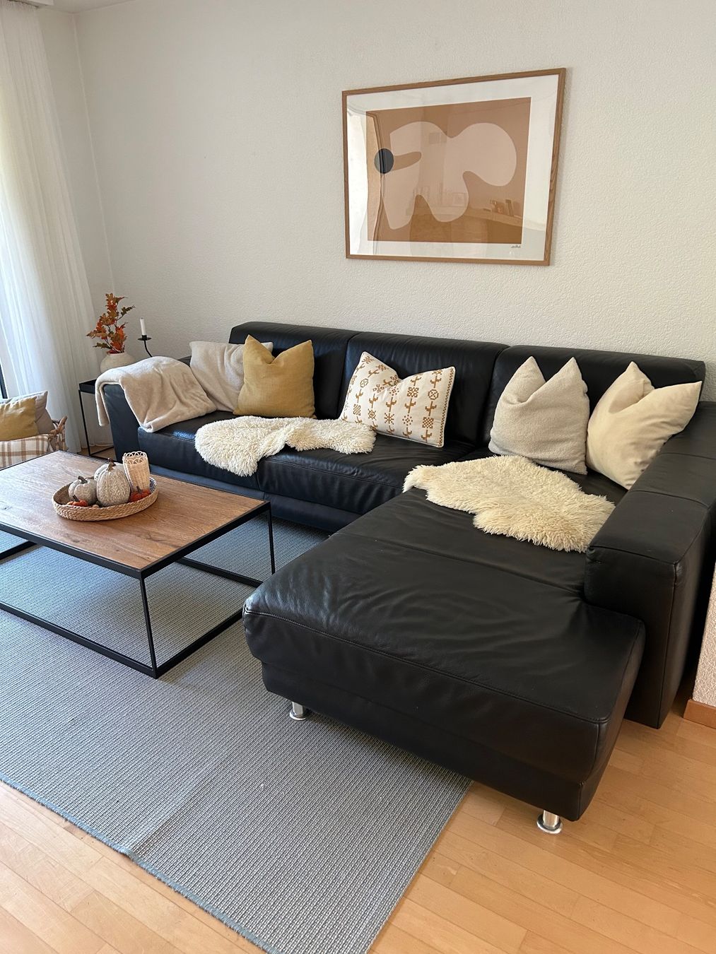 Sofas: Ecksofa Leder schwarz, gebraucht Zustand – Gebraucht aus Baden von Nadinefischli 2