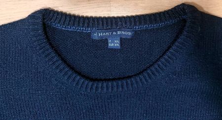 Pullover J. Hart & Bros., Dunkelblau, Grösse XXL
