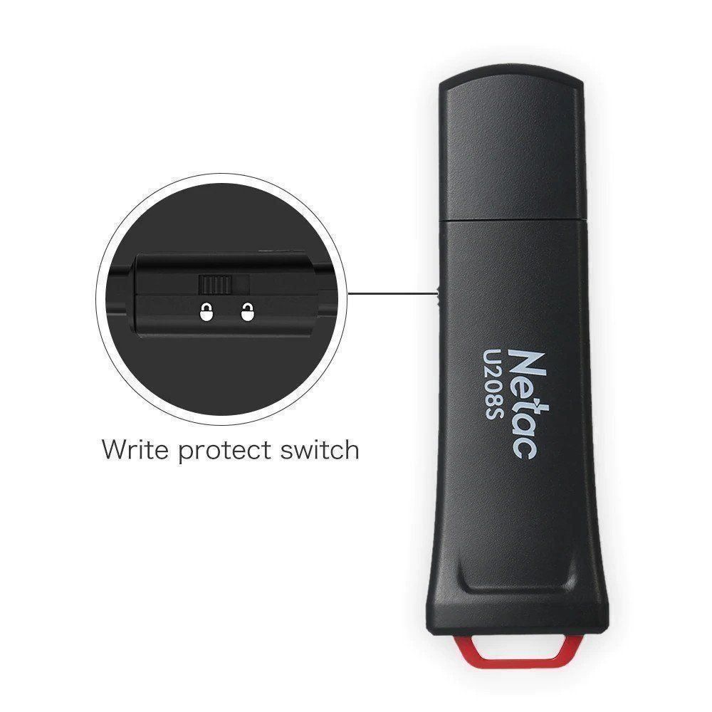 USB Sticks: Netac U208S USB3 mit Schreibschutz 32GB – Neu und originalverpackt aus Winterthur von b-mem 6
