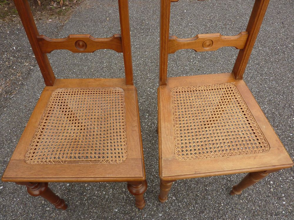 2 Stühle Bistrostühle Jugendstil Holzstühle Wienerstüle 4
