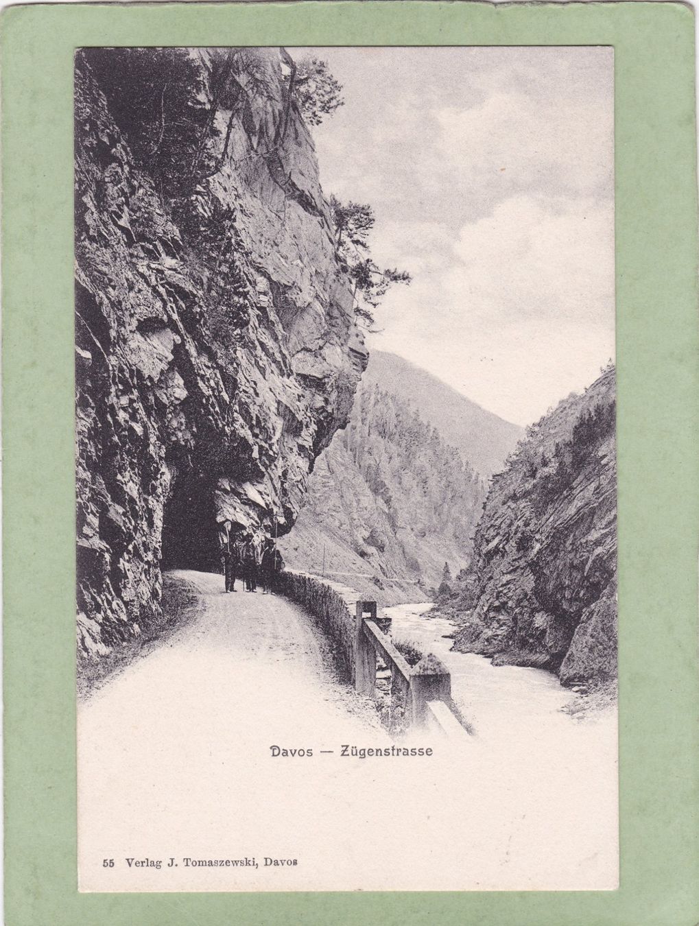 Cartoline postali: Davos Zügenstrasse 1908 – Usato da Herisau venduto da Lisegrat2008