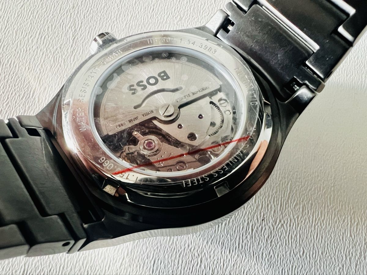 Hugo Boss Orologi: HUGO BOSS Candor Automatic - 41mm - Blue dial - SRP Fr.525.- – Nuovo e nell'imballaggio originale da Le Mont-sur-Lausanne venduto da LycaGallery 6