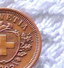 Tutti le monete: 1 centime/rappen 1903 abart – Usato da Nyon venduto da Ilmi09 2