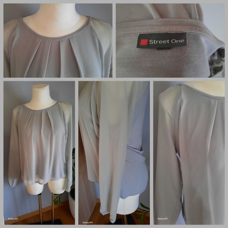 ***STREET ONE*** Blusenshirt grau Gr 42