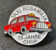 T008 - Pin 15 Jahre CHUR TAXI Rosamilia 22 15 22