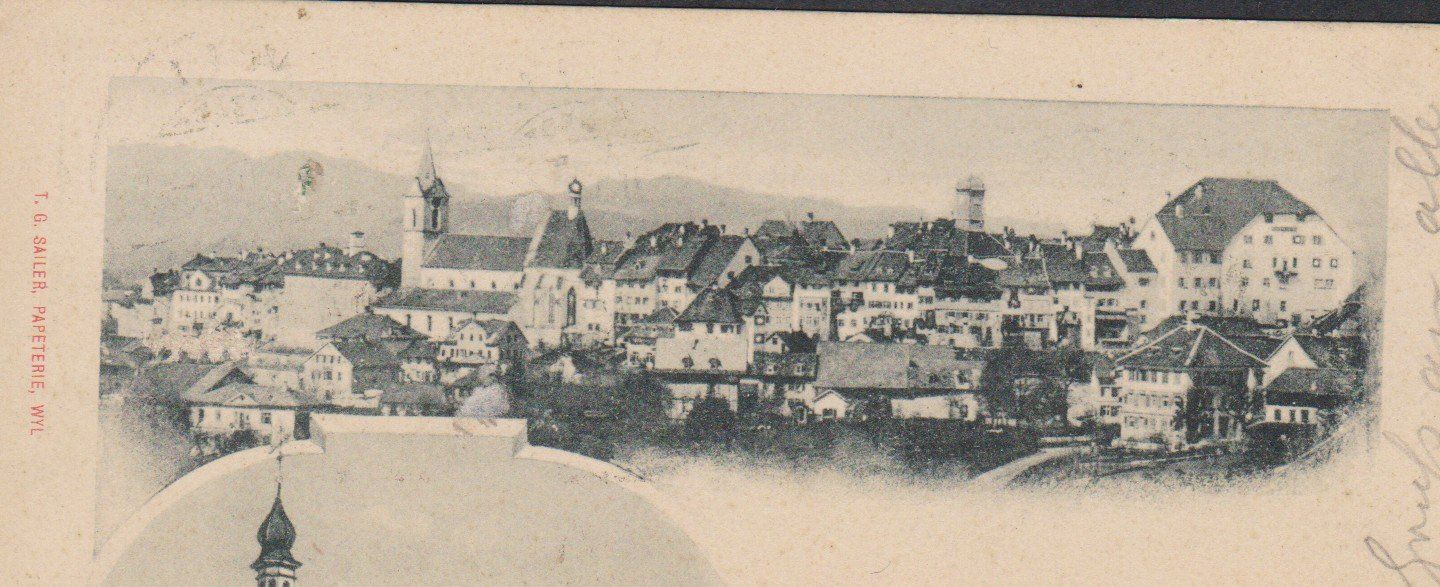 Cartoline postali: Wyl   SG   :   alte Ansichtskarte von 1900 – Usato da Vitznau venduto da Ropaku 1