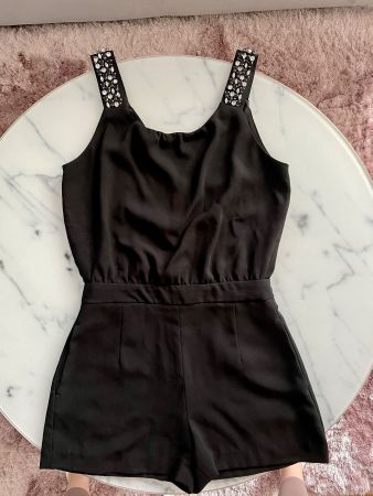 Zara Jumpsuit mit Glitzer kurz (XS)