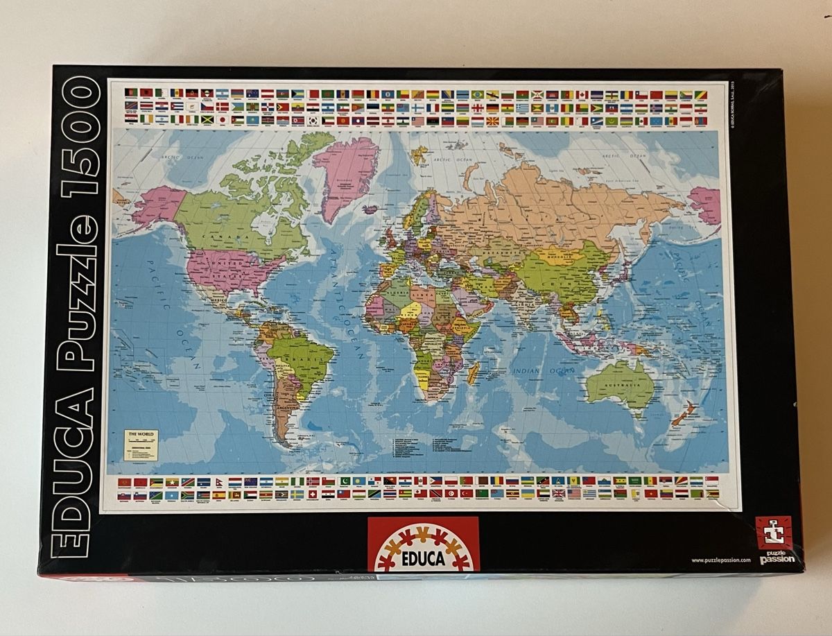 Educa Puzzles: 1500 Puzzle - Map of the World – Gebraucht aus Eglisau von jan_xzq9