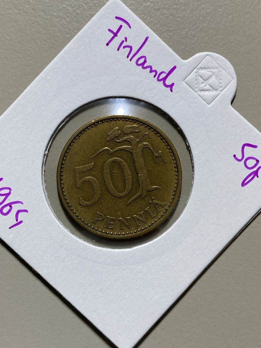 Tutti le monete: Finlande - 50 pennia - 1964 – Usato da Payerne venduto da Mike1682