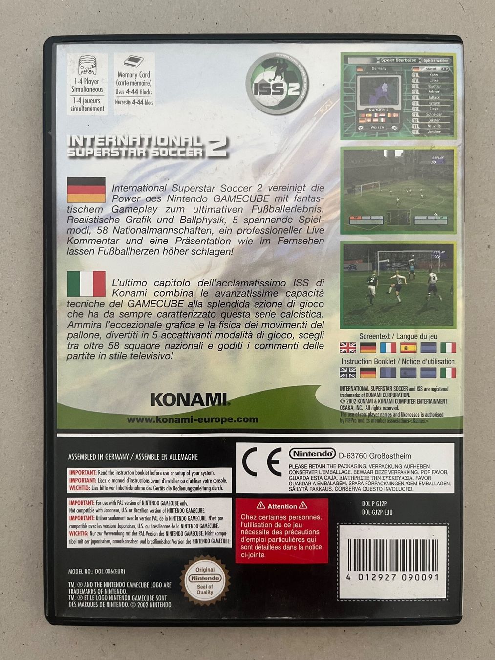 Giochi: ISS 2 – Nintendo GameCube – Usato da Alterswil FR venduto da czRtdXg 1
