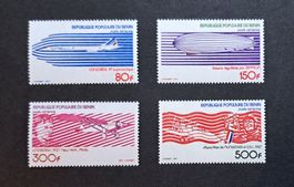 Benin Airmail Flugpost Serie 1977 postfrisch