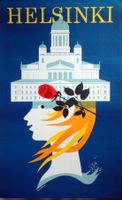 Helsinki Finland Original Plakat