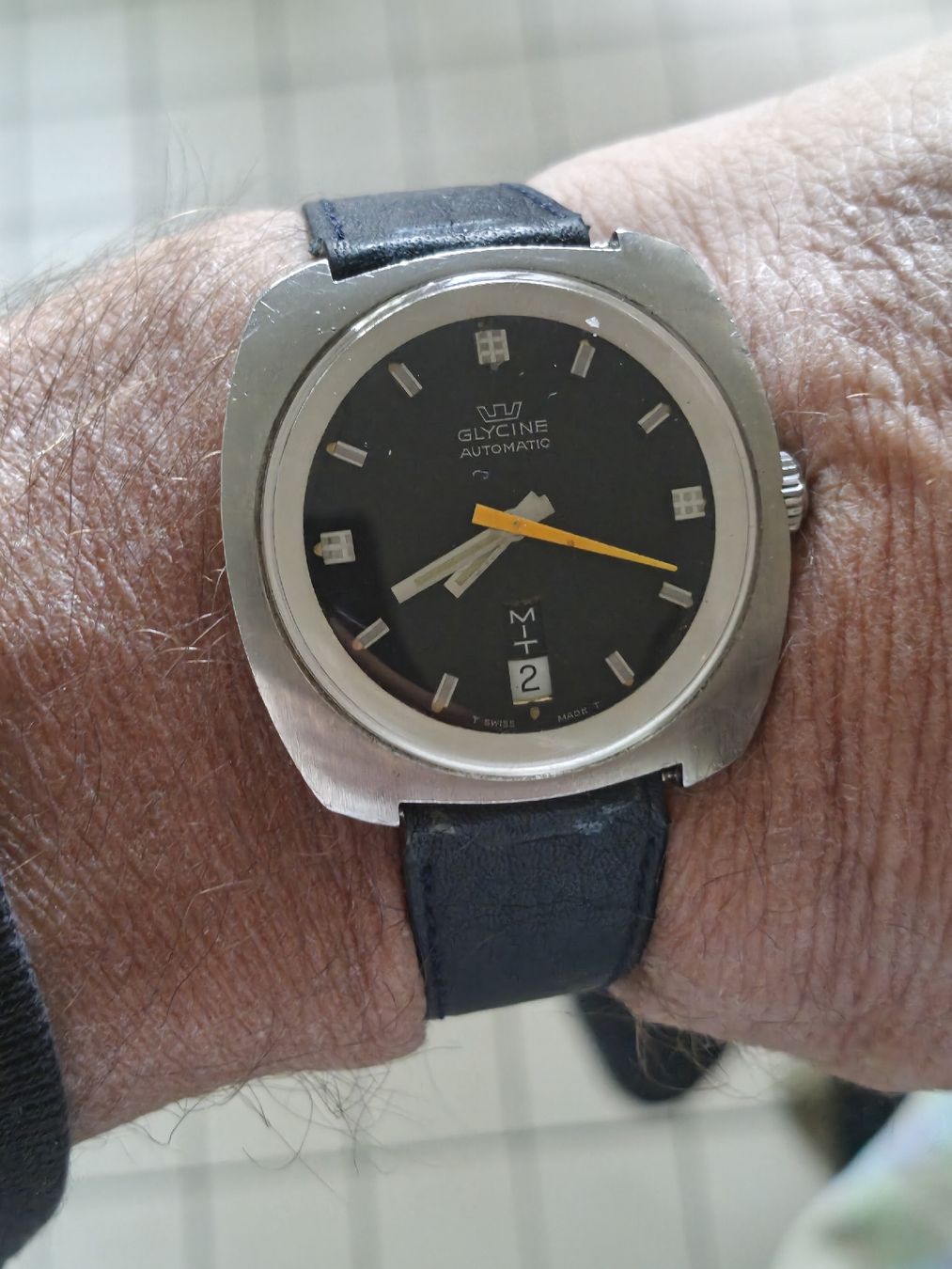 Glycine Orologi: Glycine Compressor Automatic Day Date Vintage 38mm – Usato da Bern venduto da Churchfield 1