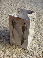 Geschenktüte / Papiertüte in weiss-silber (klein)