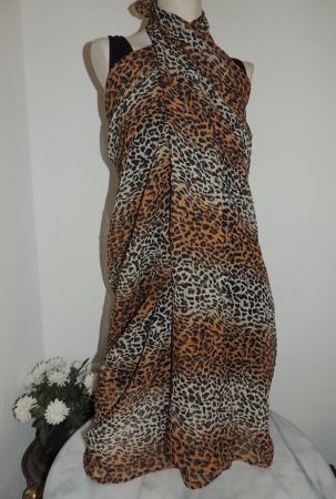 SCHÖNER PAREO "BELDONA" LEO-DESIGN NP 129 CHF NEU