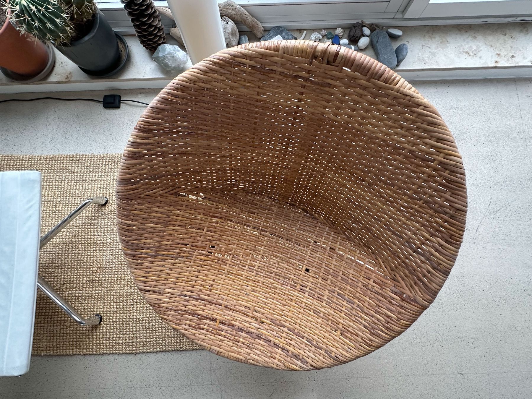 Poltrone: Mid-Century Sessel aus Rattan, 1960er – Usato da Zürich venduto da Knob 4
